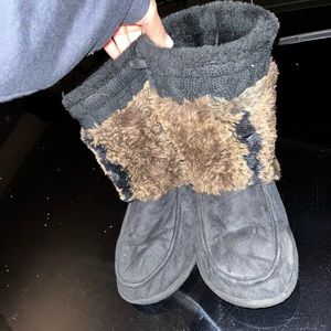 Furry boots